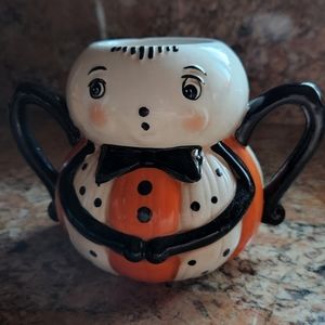 Halloween Pumpkin Peep Spider Mug ~New